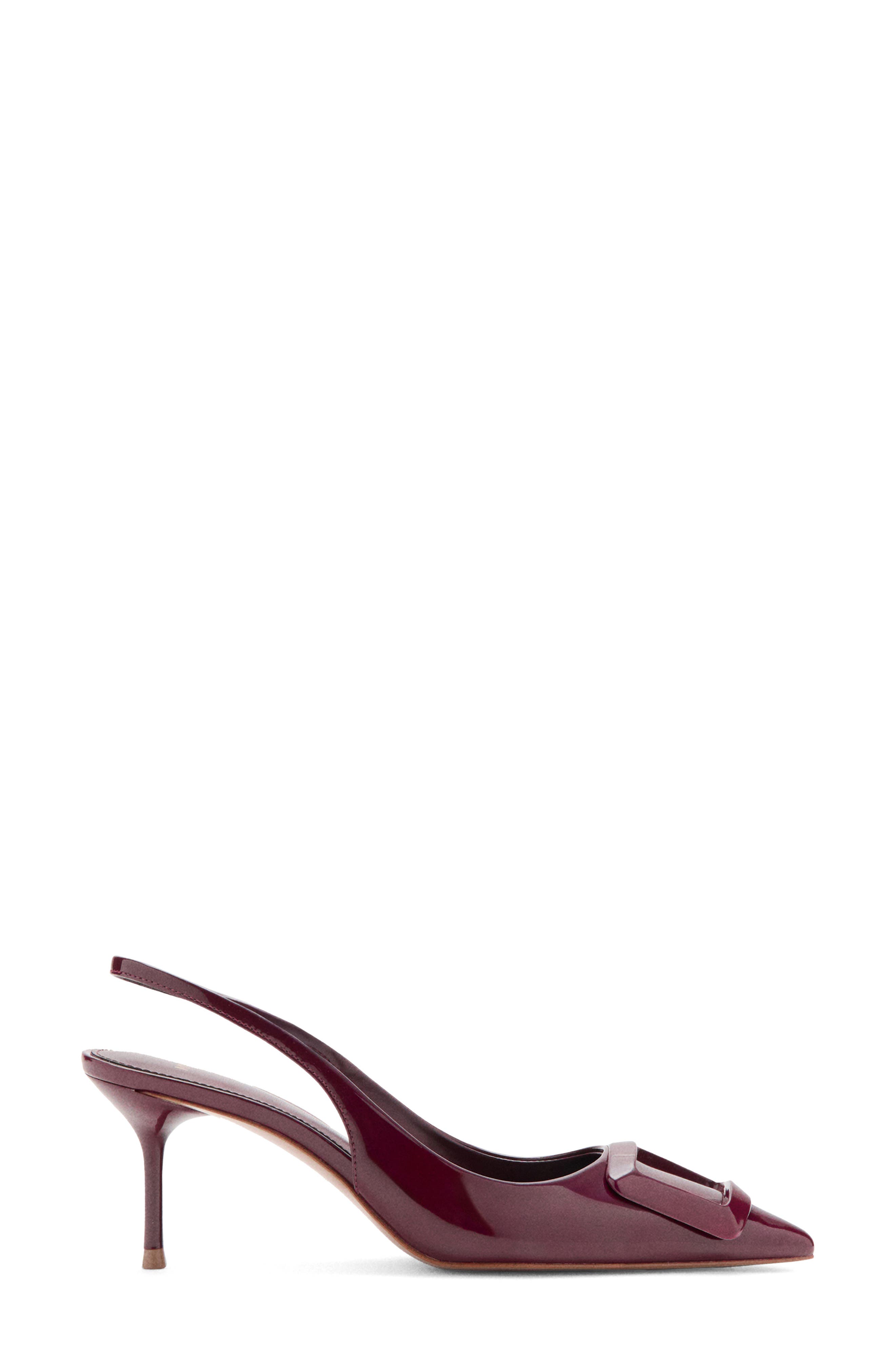Slingback Pointed Toe Pump, Alternate, color, BURGUNDY
