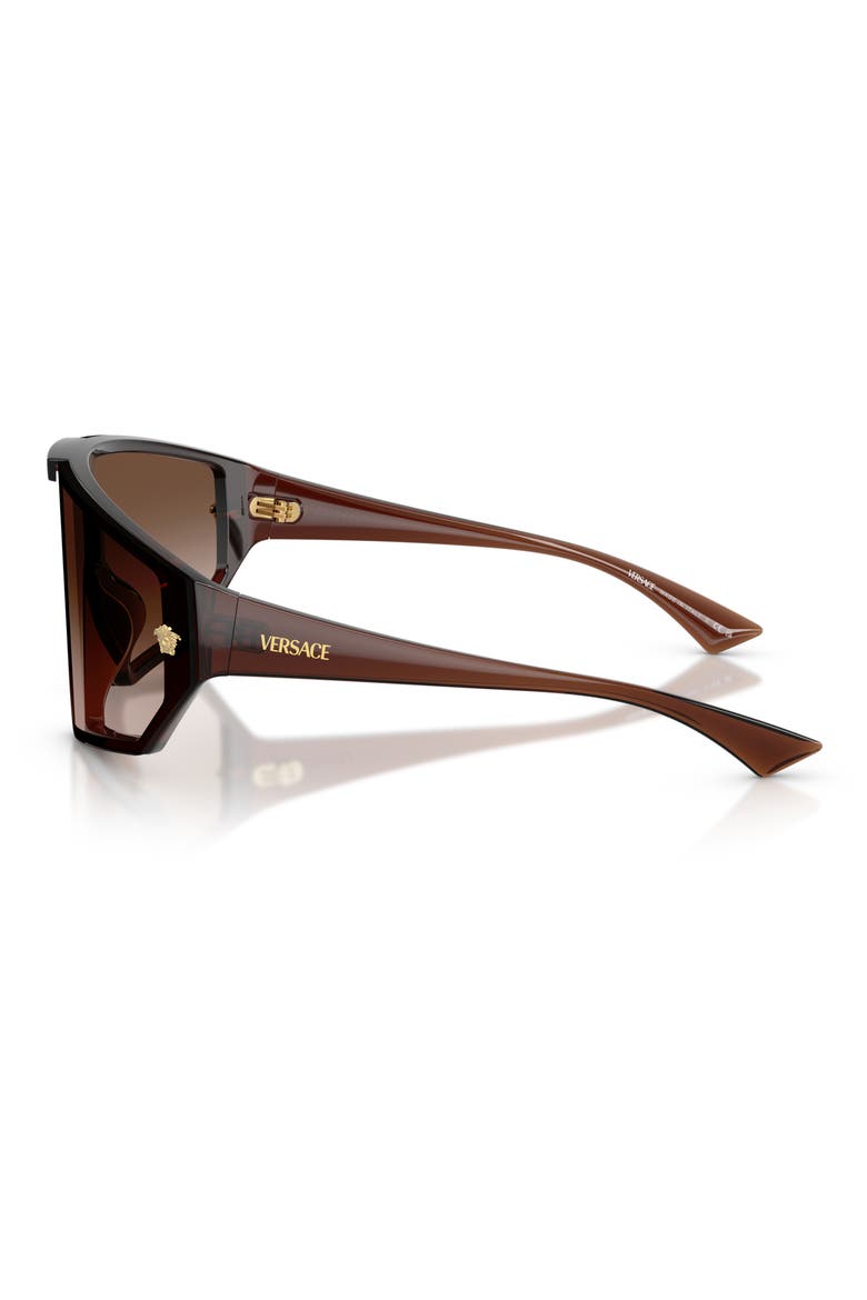Medusa Horizon 147mm Shield Sunglasses, Alternate, color, TRANSPARENT BROWN / BROWN