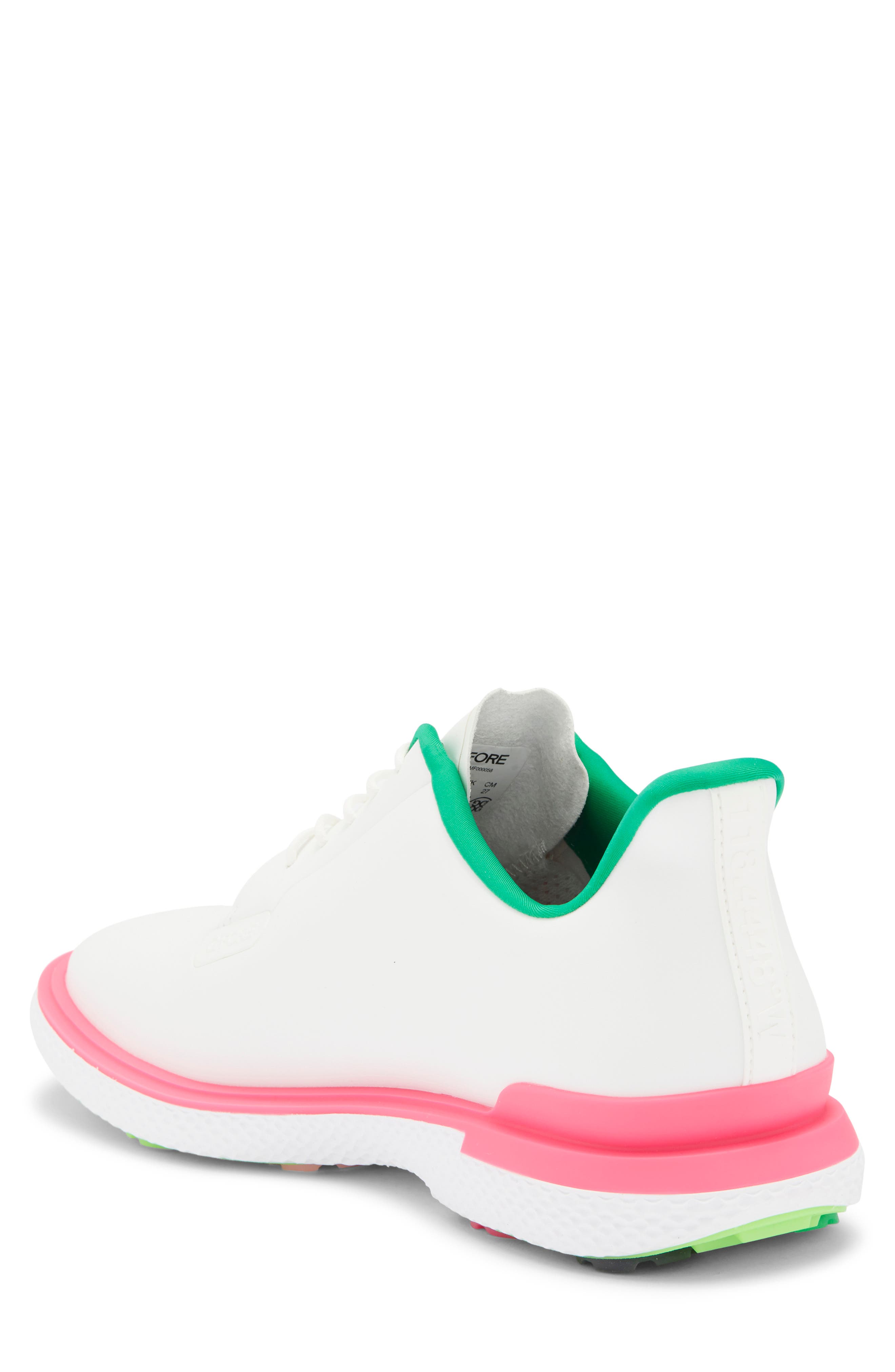 Gallivan2R Waterproof Golf Shoe, Alternate, color, SNOW / KNOCKOUT PINK