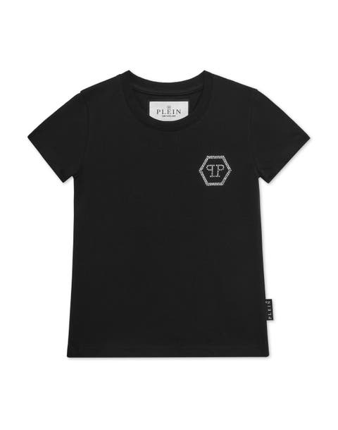 T-shirt Round Neck Ss Embossed Girl