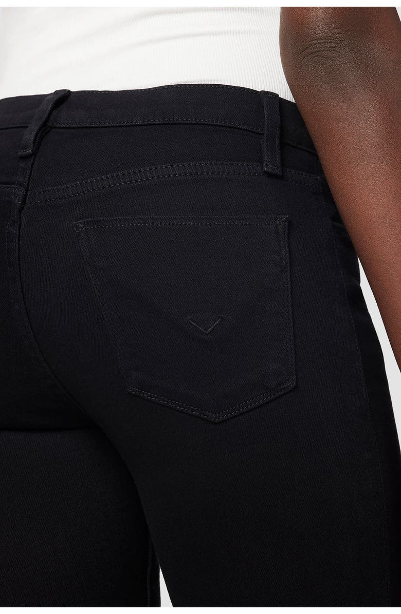 Hudson Jeans Nico Mid-Rise Straight Ankle, Alternate, color, Black