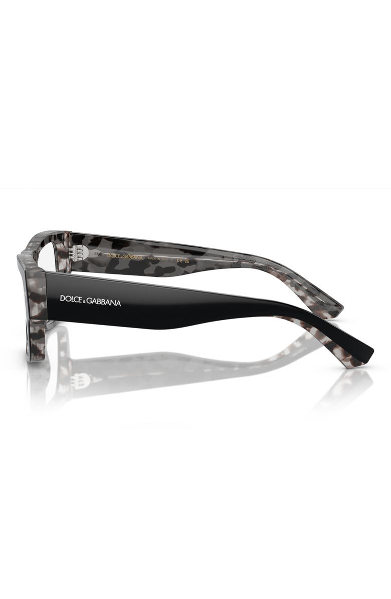 Dolce&Gabbana 55mm Rectangular Optical Glasses, Alternate, color, 
