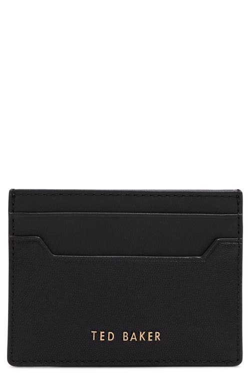 TED BAKER TED BAKER LONDON CAVENDISH PEBBLED LEATHER CARDHOLDER