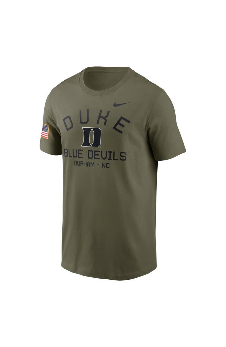Nike Men's Nike Olive Duke Blue Devils 2024 Military Appreciation Performance T-Shirt, Alternate, color, Olive