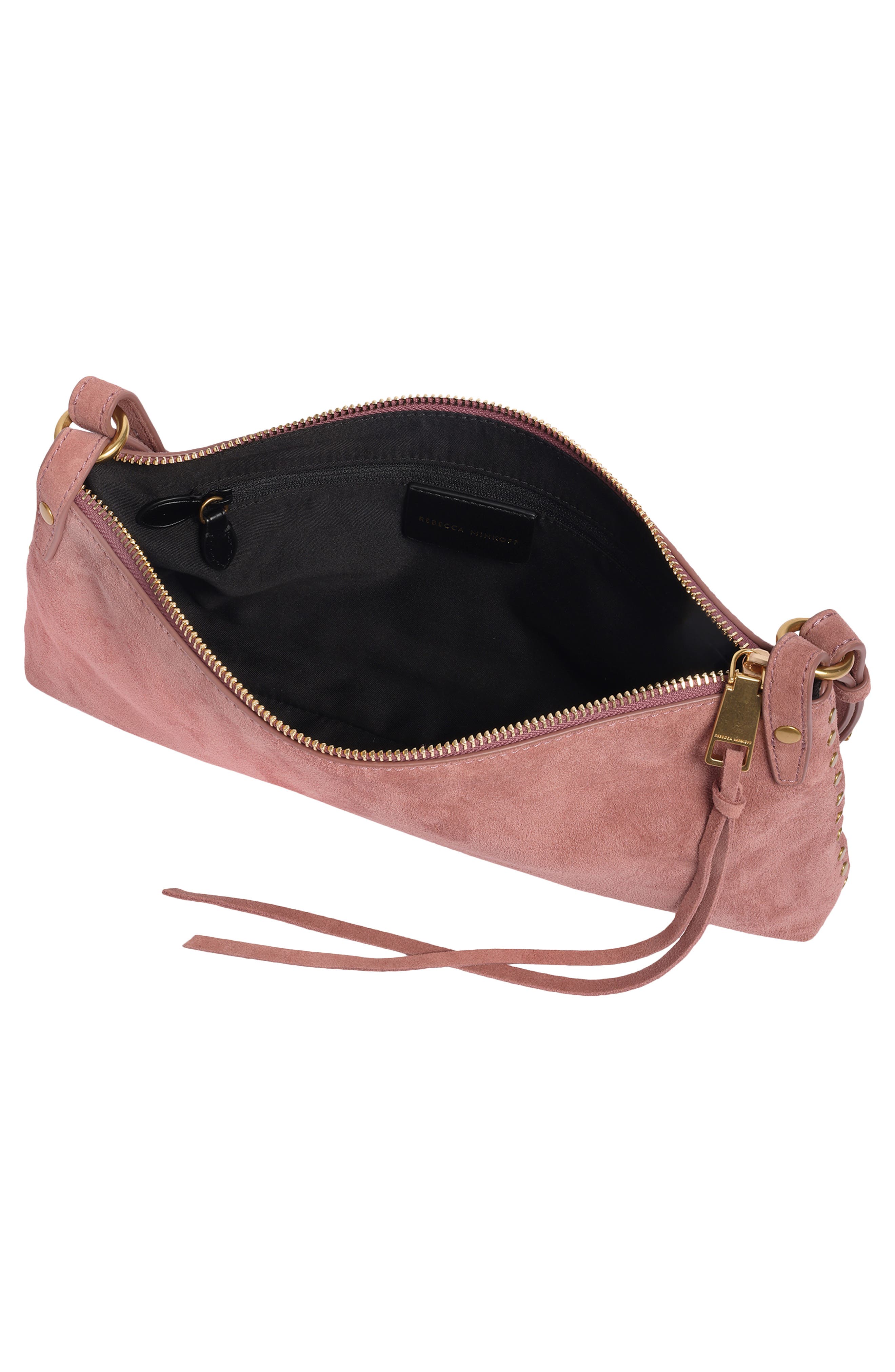 Darren Zip Top Leather Crossbody Bag, Alternate, color, DUSTY PINK