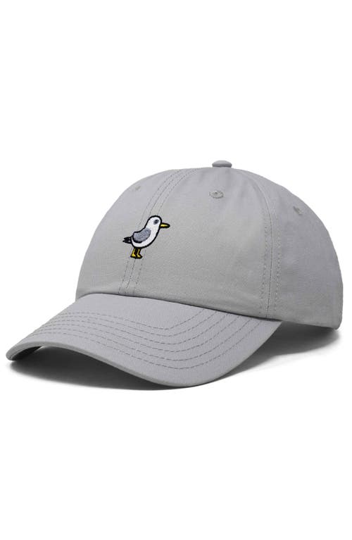 Dalix Seagull Embroidered Everyday Cap In Gray