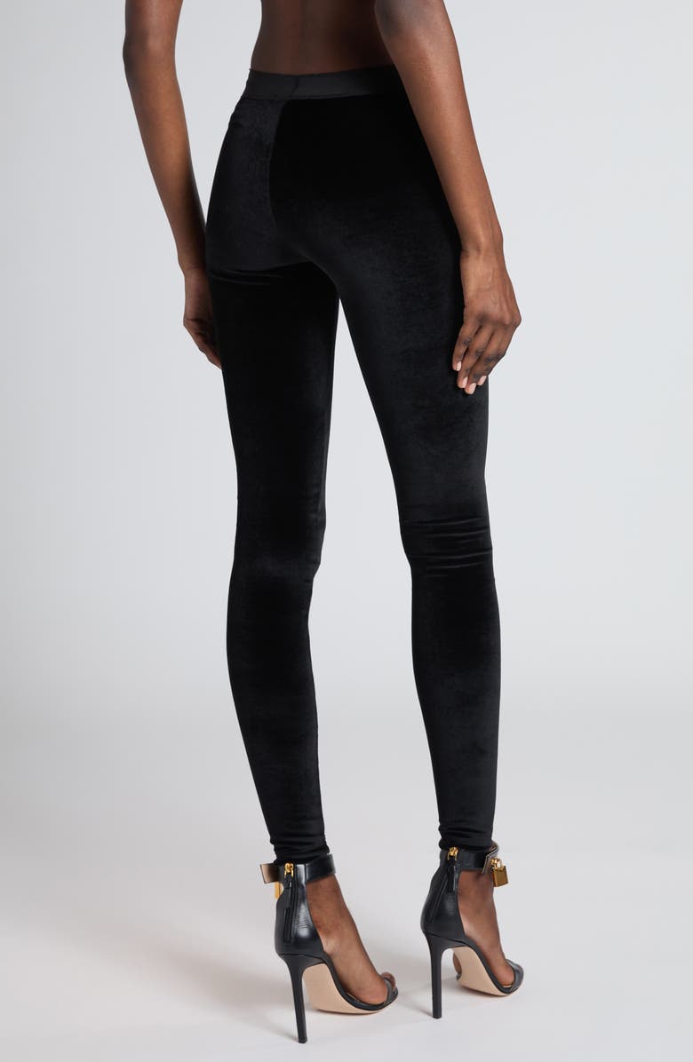 TOM FORD Signature Stretch Leggings, Alternate, color, Black