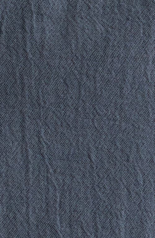 Brooklyn Industries Short Sleeve Cotton Button-up Shirt In Blue