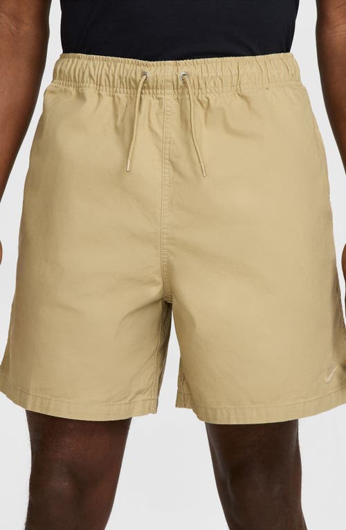 Nike Club Washed Flow Shorts In Parachute Beige