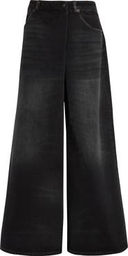 R13 Nico Wrap Wide Leg Jeans