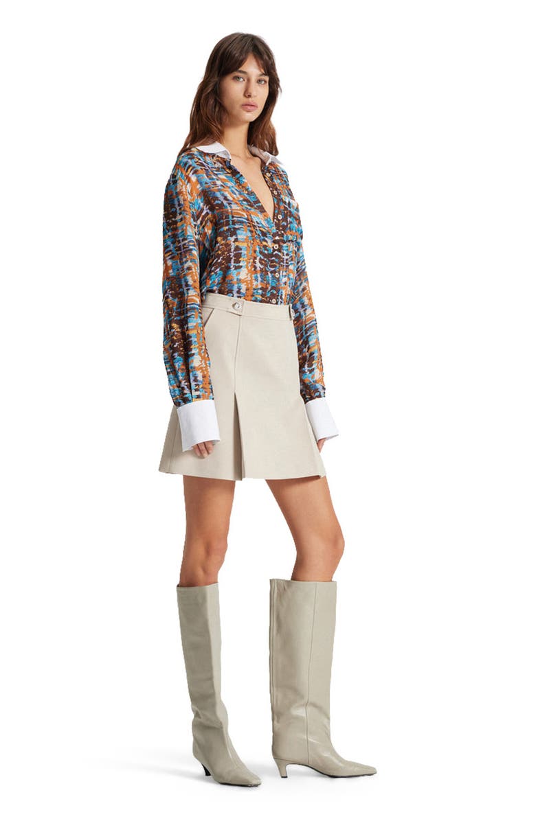 THEO The Label Daphne Front Slit Skirt, Alternate, color, 