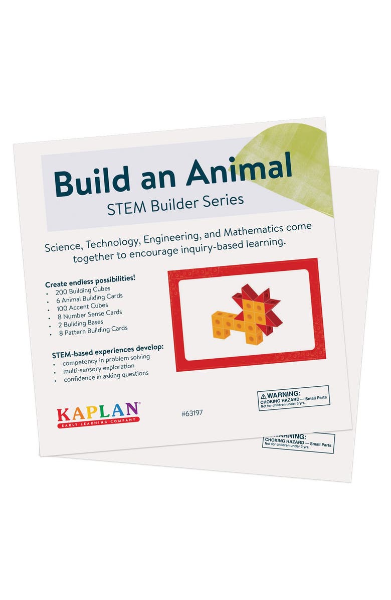 Kaplan Early Learning Company STEM Builder Series Build an Animal, Alternate, color, Multicolor