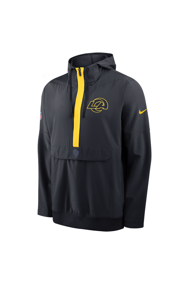Men's Nike  Dark Blue Los Angeles Rams Rivalries Collection Sideline Anorak Half-Zip Jacket, Alternate, color, Dark Blue