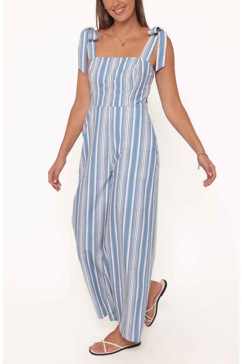 Ella Stripe Jumpsuit, Alternate, color, BLUE/WHITE STRIPE