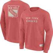 FANATICS Men's Fanatics Red New York Rangers Elements Future Ground Lettering Pullover Sweatshirt