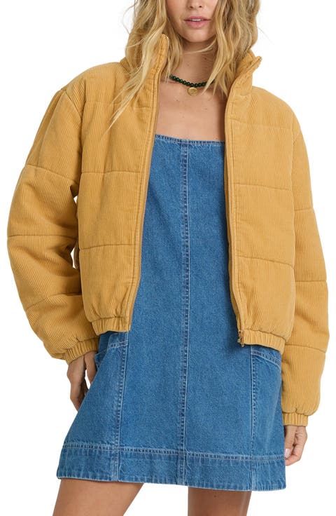Winter Waves Corduroy Puffer Jacket