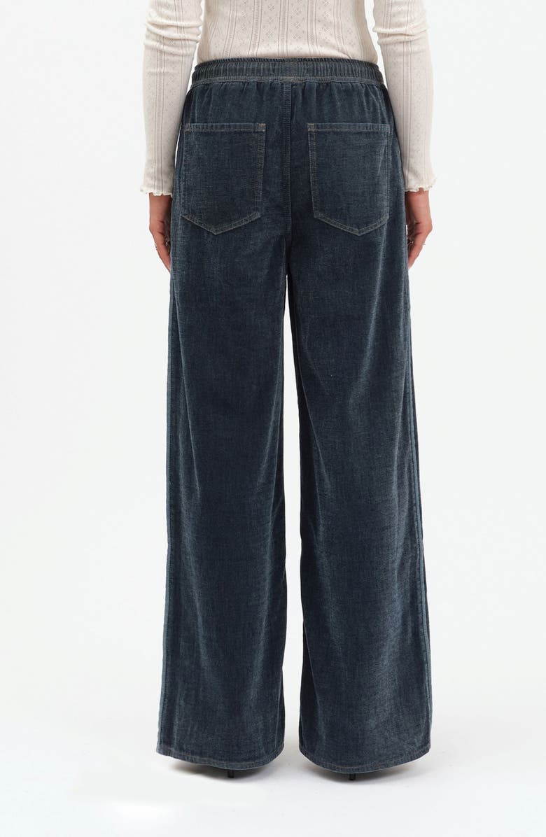 DAZE Cozy Drawcord Wide Leg Pants, Alternate, color, Sky Whisper