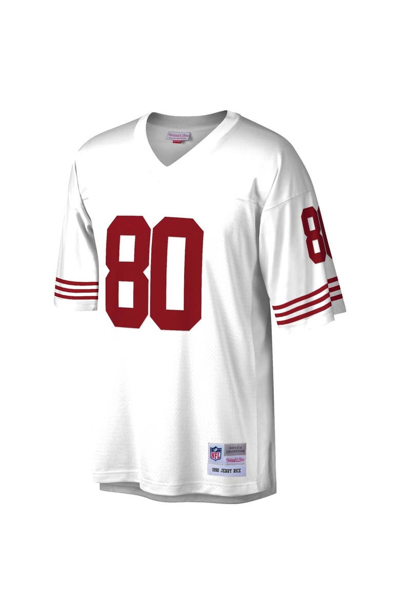 Mitchell & Ness Men's Mitchell & Ness Jerry Rice White San Francisco 49ers Legacy Replica Jersey, Alternate, color, White