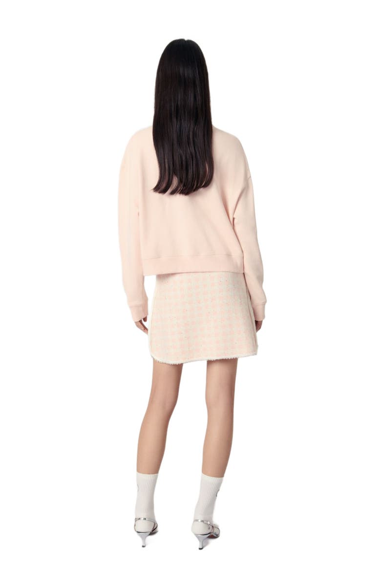 maje Embroidered sweater, Alternate, color, 