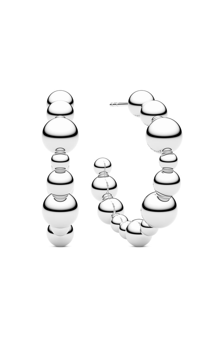 Earrings Bormio Circolo, Main, color, 925 Sterling Silver