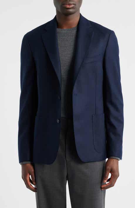 Vince Icon Relaxed Fit Navy Cashmere Twill Sport Coat
