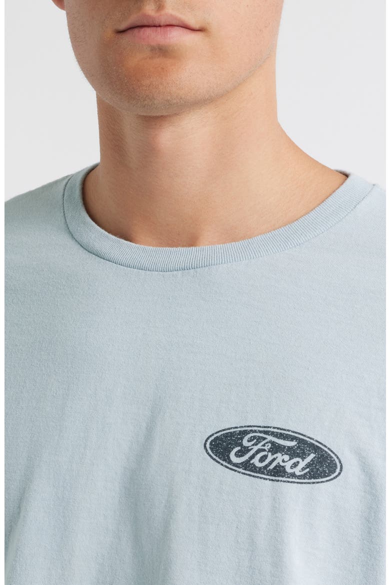 Ford Mustang Logo Graphic T-Shirt, Alternate, color, LIGHT BLUE