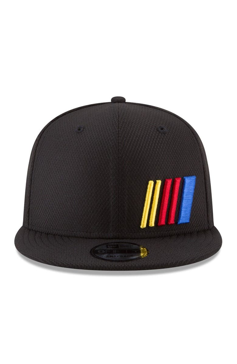 New Era Men's New Era Black NASCAR Logo 9FIFTY Snapback Hat, Alternate, color,