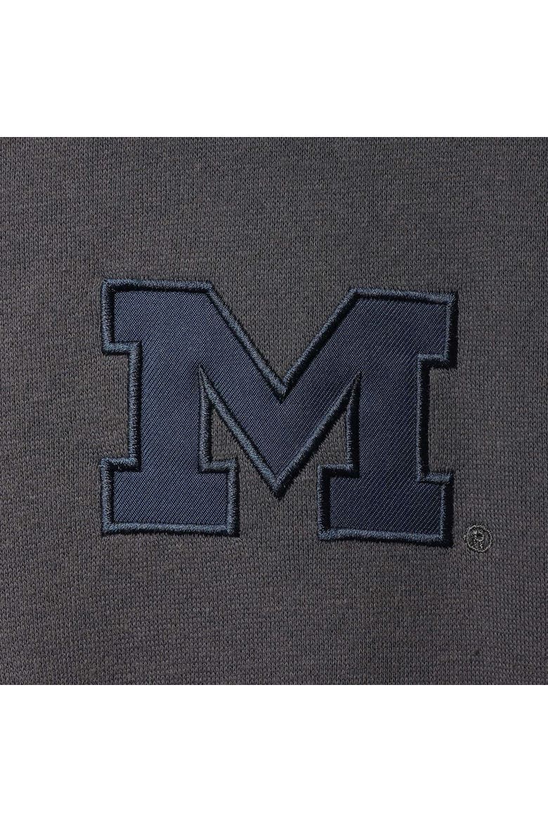 Men's Colosseum Charcoal Michigan Wolverines Tortugas Logo Quarter-Zip Jacket, Alternate, color, Charcoal