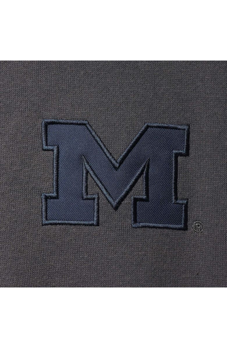 COLOSSEUM Men's Colosseum Charcoal Michigan Wolverines Tortugas Logo Quarter-Zip Jacket, Alternate, color, Charcoal