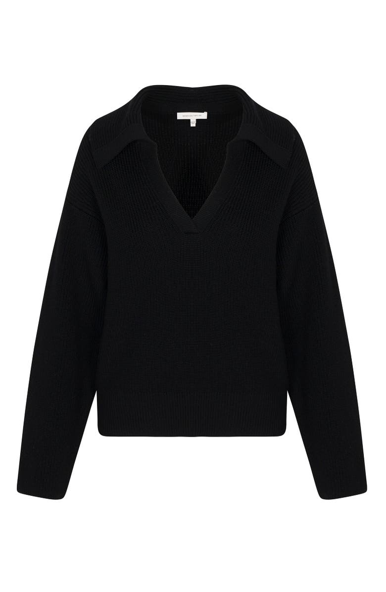 Rebecca Taylor Giselle Knit Sweater, Alternate, color, Black