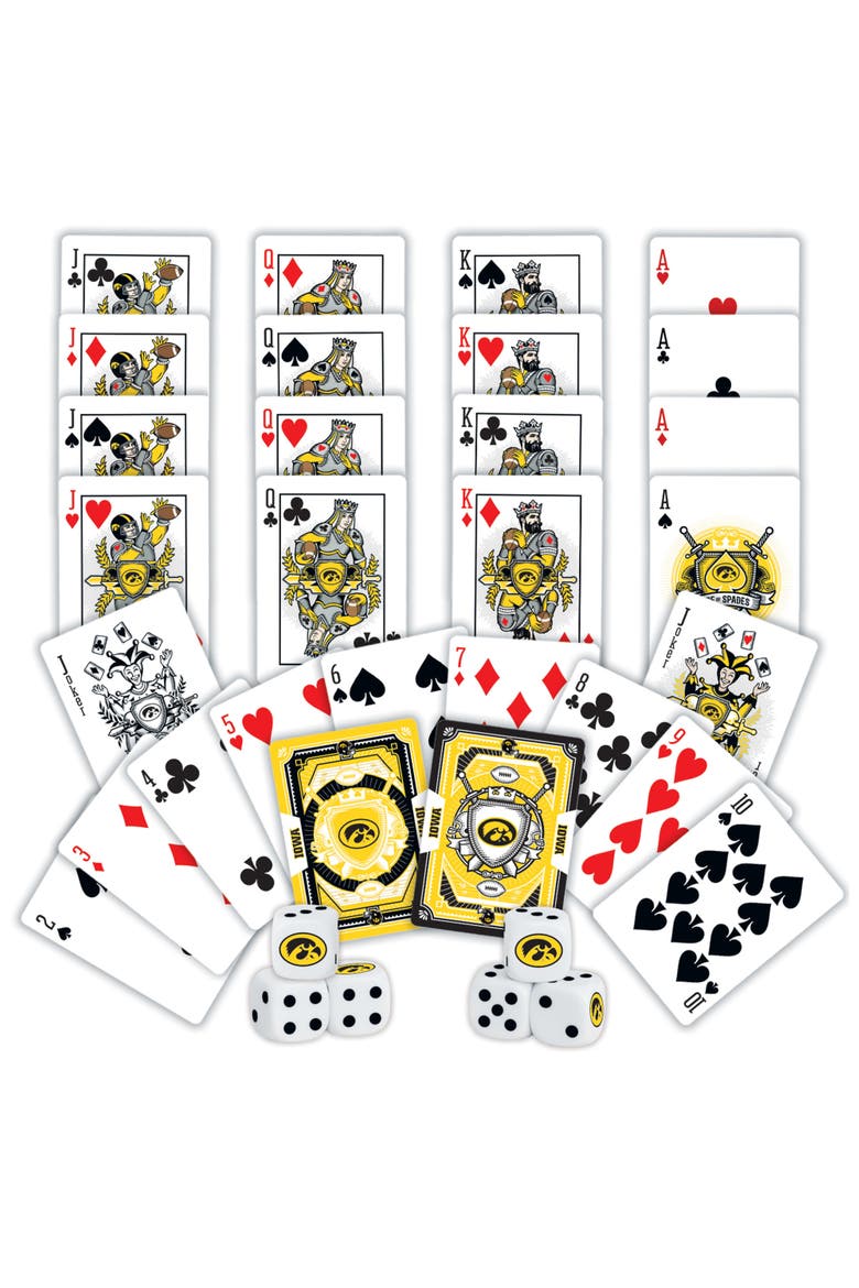 Iowa Hawkeyes Playing Cards & Dice, Alternate, color, Multicolor