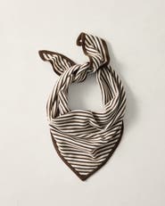 Haven Well Within Wool and Cashmere Striped Triangle Scarf