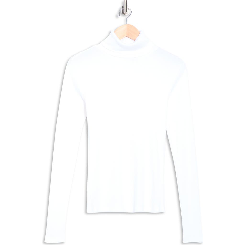 Theory Naneik Long Sleeve Turtleneck Sweater In White