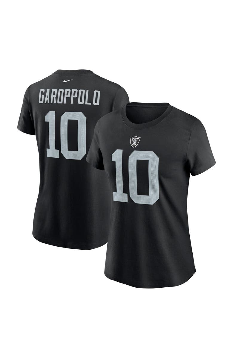 Nike Women's Nike Jimmy Garoppolo Black Las Vegas Raiders Player Name & Number T-Shirt, Main, color, 