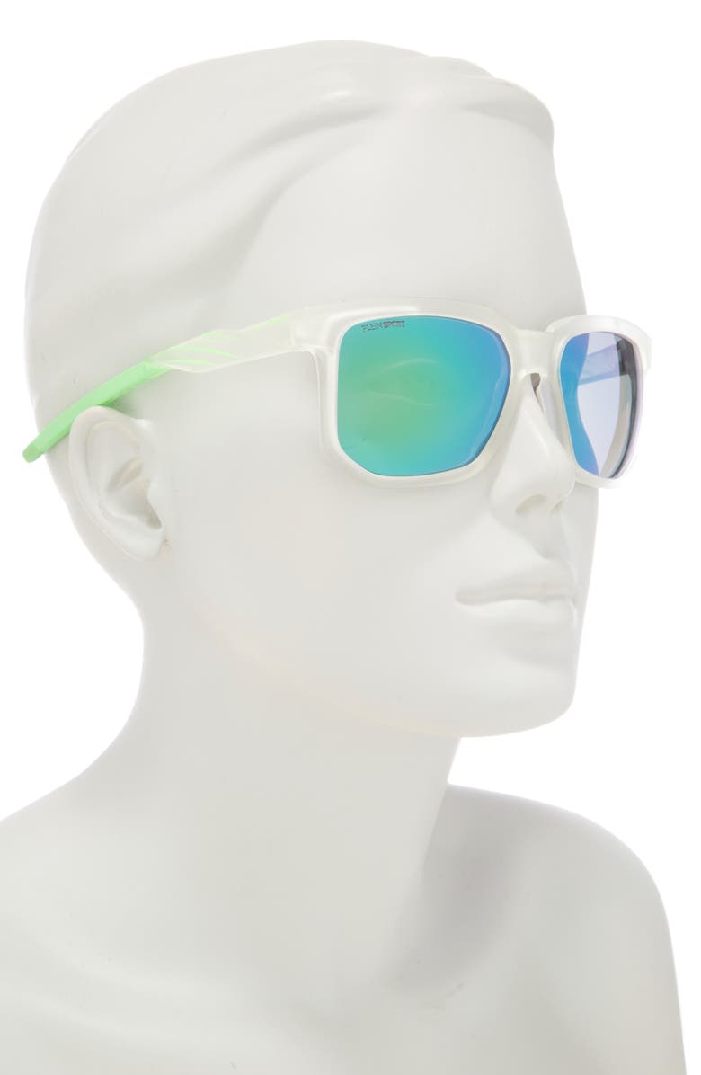 PHILIPP PLEIN Sport 56mm Square Sunglasses, Alternate, color, Crystal Crystal Green
