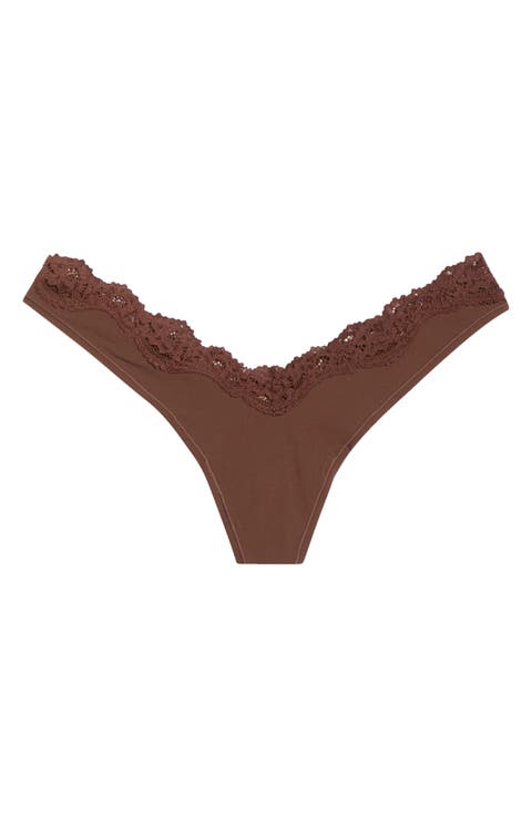 Fits Everybody Lace Dipped Thong (Regular & Plus)
