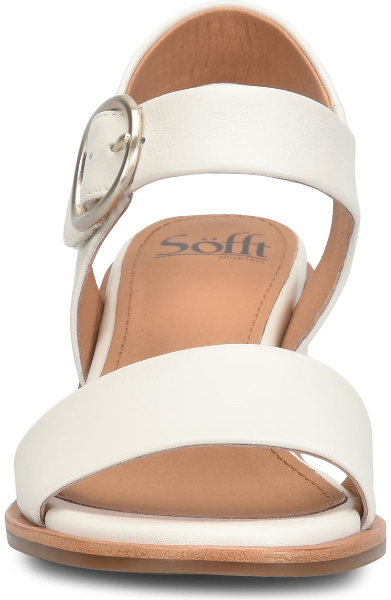 Söfft Chevonne Ankle Strap Sandal, Alternate, color, White