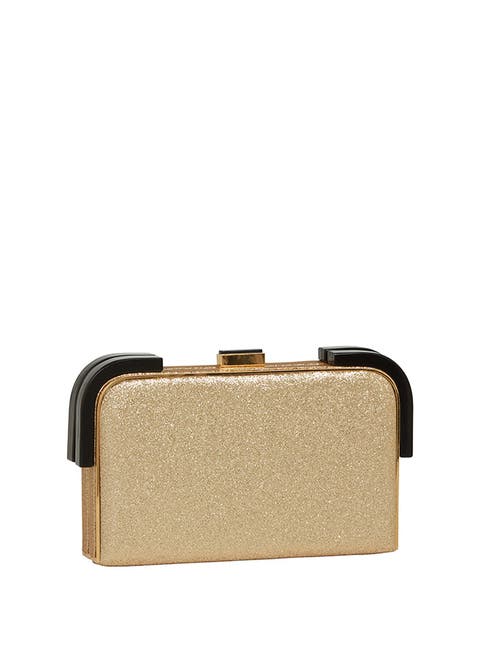 Liz Glitter Clutch With Strap