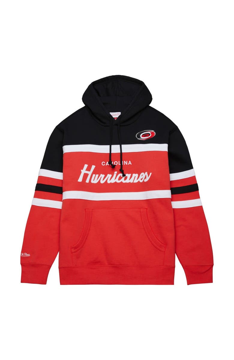 Mitchell & Ness Men's Mitchell & Ness Red/Black Carolina Hurricanes Head Coach Pullover Hoodie, Alternate, color, Red