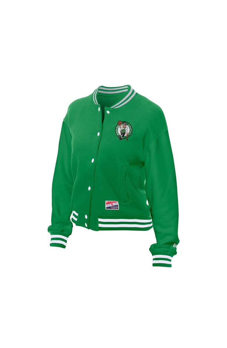 New Era Women's New Era Kelly Green Boston Celtics Throwback Full-Snap Jacket, Alternate, color, Kelly Green