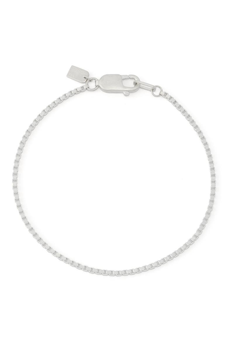 Leor Chain Link Bracelet, Main, color, WARM SILVER