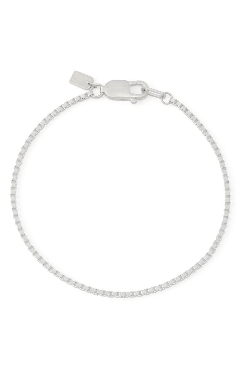 AllSaints Leor Chain Link Bracelet, Main, color, Warm Silver