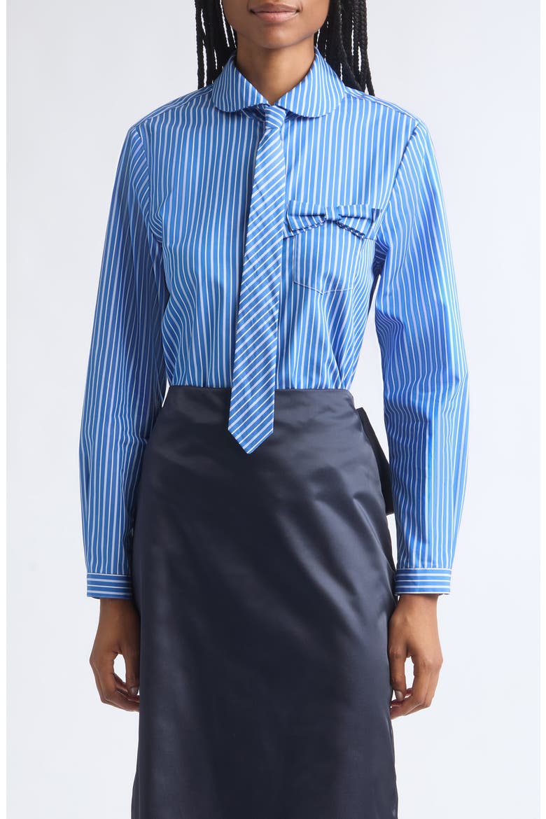 Gemma Cotton Shirt, Main, color, BLUE MULTI