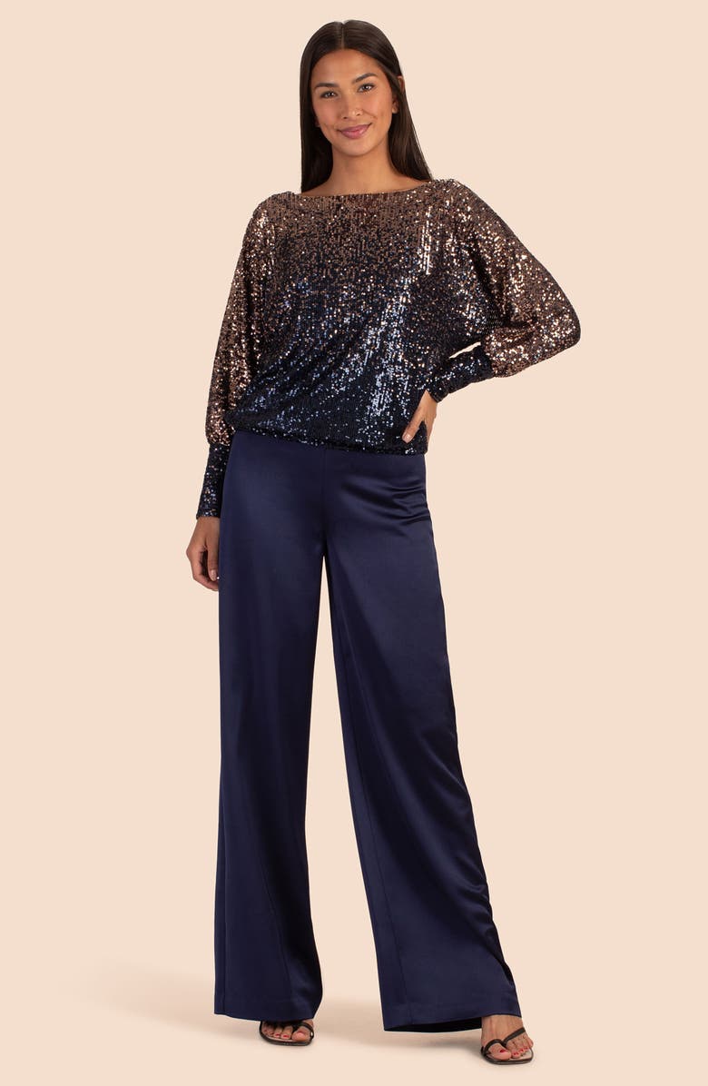 Trina Turk Sequin Top, Alternate, color, Moonstone/ Midnight