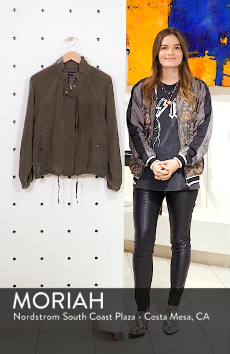 Ruffle Neck Bomber Jacket, sales video thumbnail