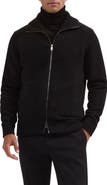 Bugatchi Wool Blend Full Zip Sweater Jacket