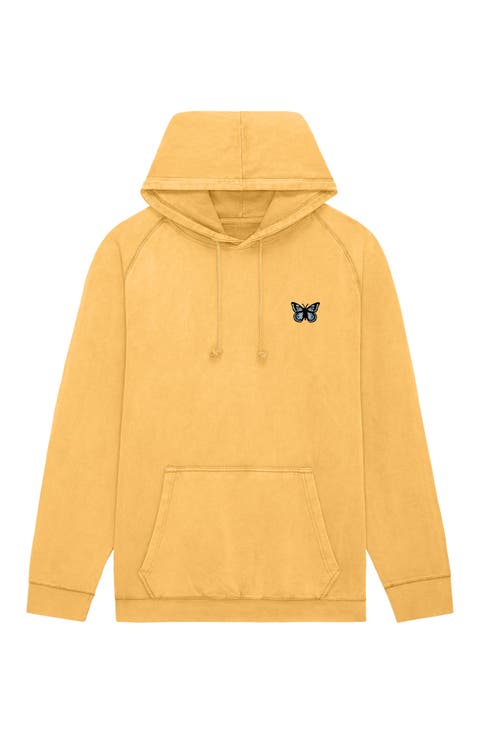 Butterfly Womens Mineral Washed Hoodie