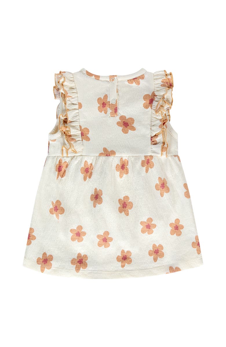 BABYFACE Floral Print Woven Sleeveless Dress, Alternate, color, Creme