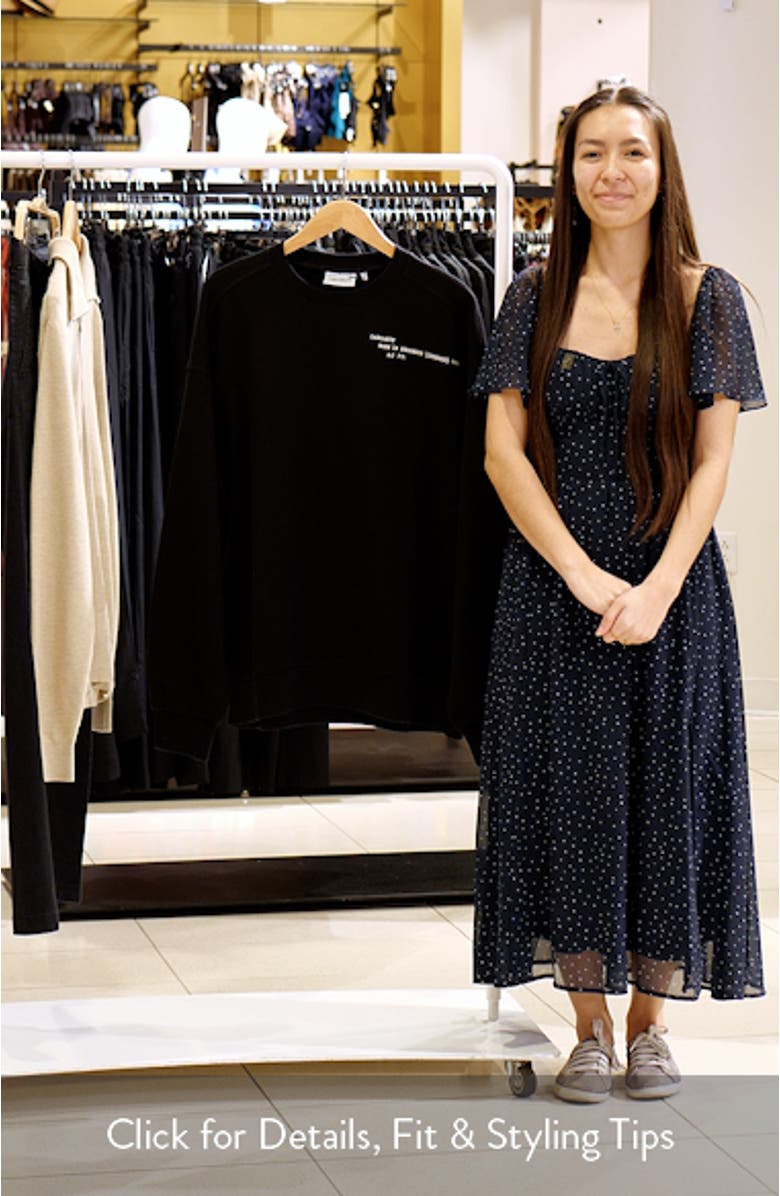 Punched Graphic Sweatshirt, sales video thumbnail