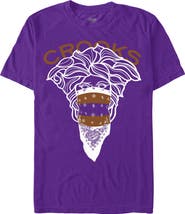 Crooks & Castles Men's Crooks & Castles Medusa Negative Photo Effect Graphic T-Shirt